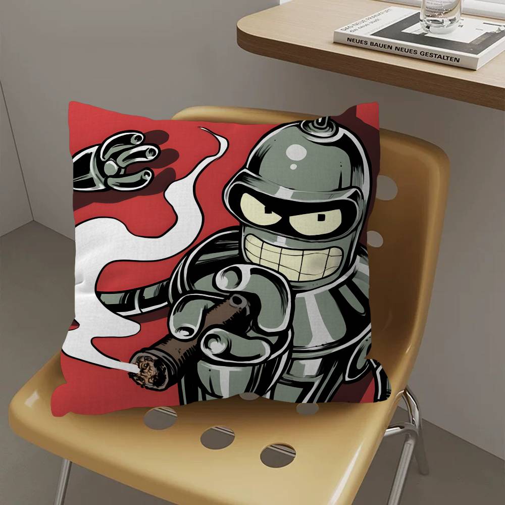Animated Futuramas 45*45cm Cushion Cover Pillow Cover Decor Pillowcase Home Pillowcase for Couch Pillow