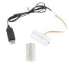 USB Battery 3V LR14 C Battery Eliminators Cable Replace 2Pc 1.5V C Batteries for LED Light Electronic Toy Strips Light