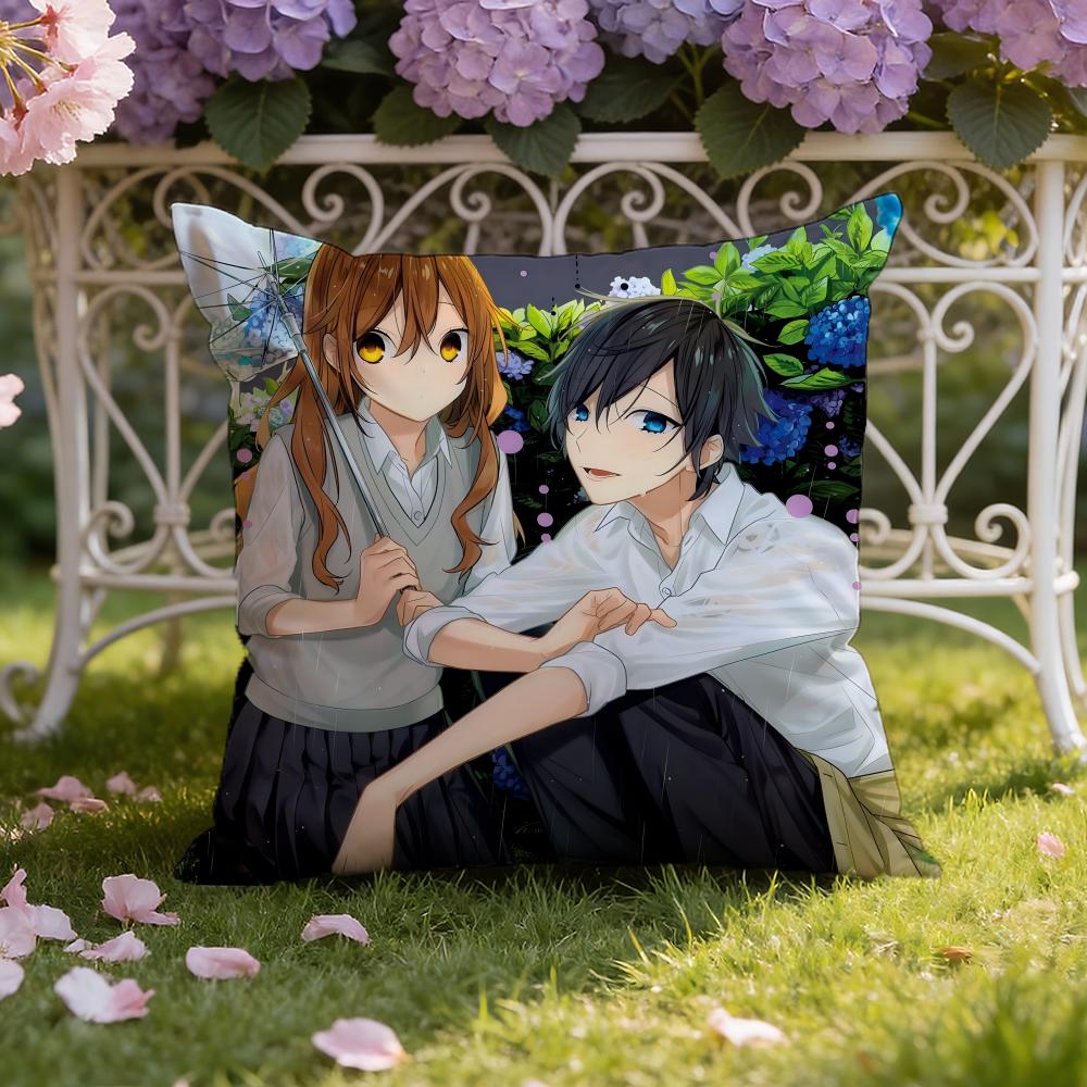 Anime-Cartoon H-Horimiya Kissenbezug Heim & Auto Doppelszenen-Kissenbezug: Wendbar für höchsten Tragekomfort