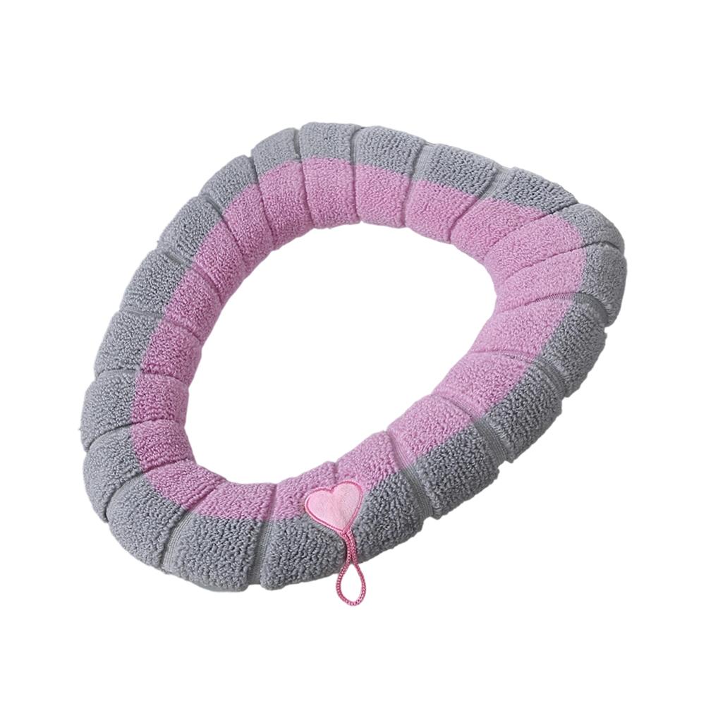 Soft Polyester Toilet Seat Cover Toilet Seat Pad Warm Seating