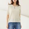 Dedra Unisex Buffin Collar Short Sleeve Knit Knf3007
