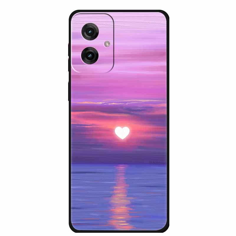 Etui do Motorola Moto G55 5G Luksusowe Miękkie Silikonowe TPU Tylna Osłona Etui na Telefon dla MotoG55 Ochronne Odporne na Wstrząsy Kolorowe Fundas