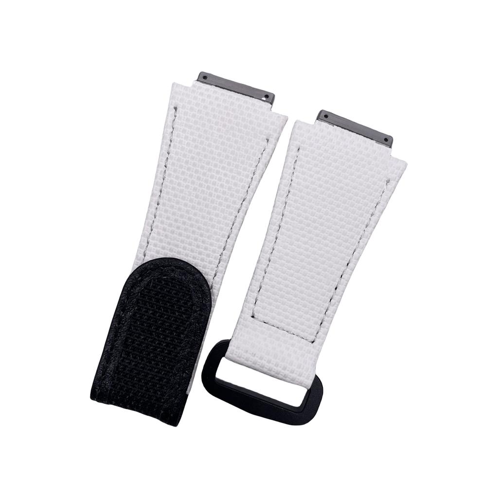Customized Rubber Watchband for Richard Strap Hook and Loop Fluororubber RM011 RM030 RM010 RM055 Bracelet Screw Down Connection