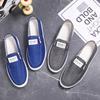 Men Heel Canvas Breathable Work Shoes Low Top One Stirrup Casual Board Flat Plus Size