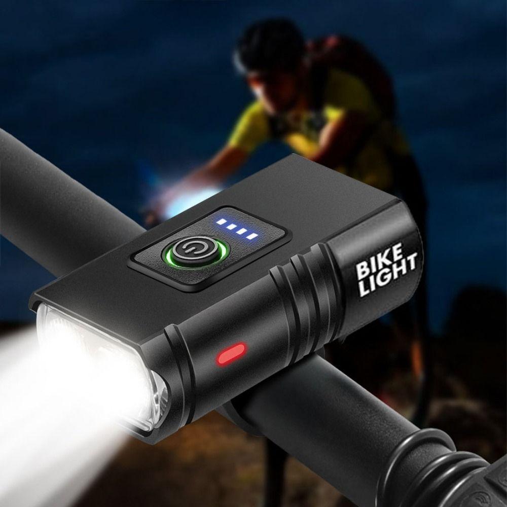 Smart Sensor LED Bike Front Light Aluminum Zinc Zinc Alloy Bicycle Front Lamp Outdoor Flash Light