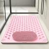 Non-Slip PVC Bath Mat  Rectangular Massage Shower and Bathroom Safety Rug