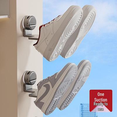 Saugnapf Schuhregal: Lösung zum Trocknen von Sandalen und Schuhen auf dem Balkon ohne Bohren