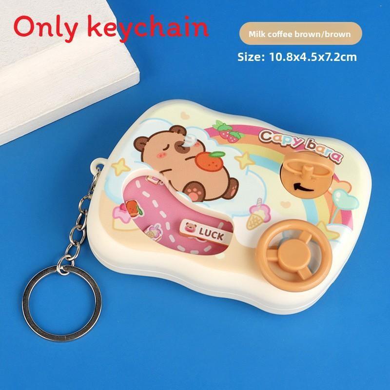 Bear Capybara Cute Cartoon Printed Steering Wheel Challenge Game Pendant Console