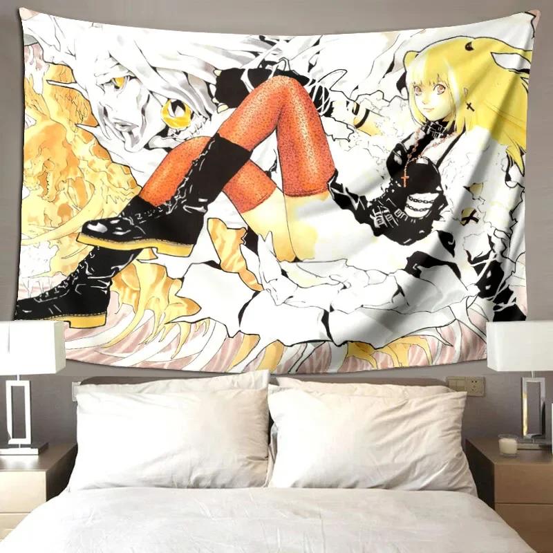 VIKAMA Cute Girl Tapestry Wall Art AnimeStyle Room Wall Decoration Tapestry Living Room Bedroom Gaming Room Wall Decor
