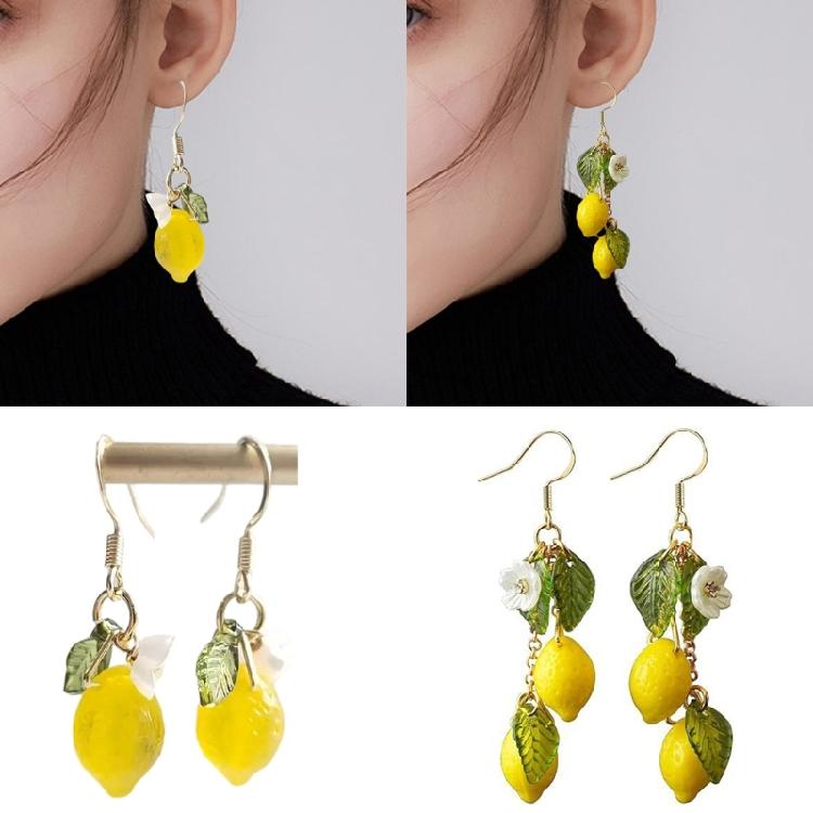 Elegant Fruit Themed Drop Earrings Comfortable Wear Portable Designs Jewelry Accessory for Daily Stylish Outfits