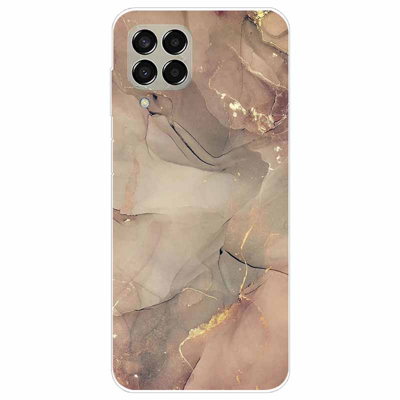 Hülle für Samsung M33 Hülle Marmor Weiches TPU Silikon Handyhüllen für Samsung Galaxy M53 5G Hülle Klarer Bumper M 33 53 Schutz