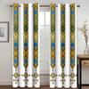 Green Baroque Boho Saba Erhiopia Free Delivery Curtains Suitable for Living Area Kids Bedroom Bathroom Kicthen Door Home Decoration