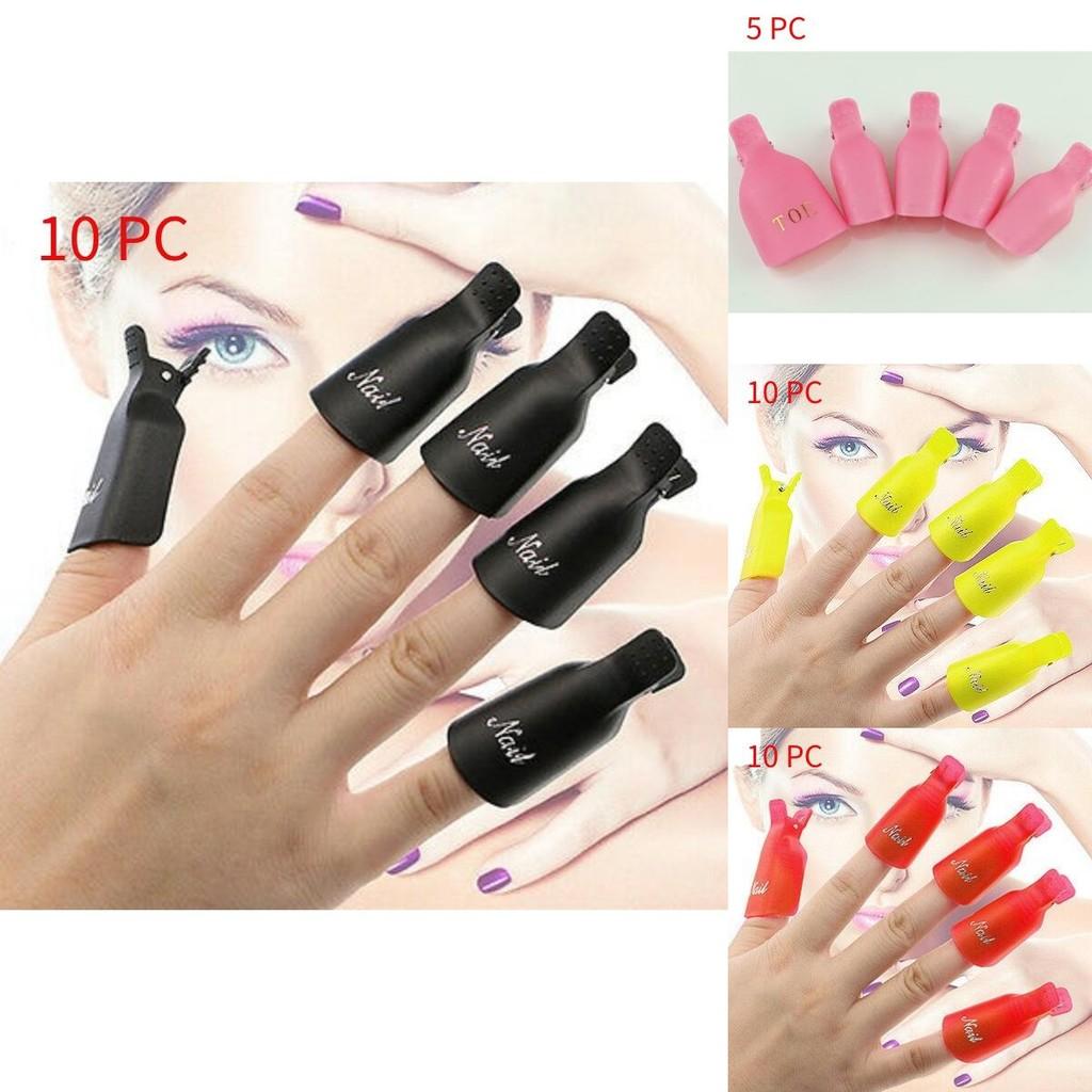 Nagelkunst Werkzeugset mit Plastik-Entferner-Clips für DIY Maniküre- und Pediküre-Sitzungen