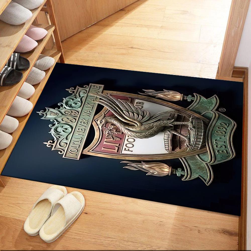 Liverpool Football Club Floor Mat Design For Game Room Kitchen Entryway Living Rooms Antislip Rug Decorate Offices Best For Christmas