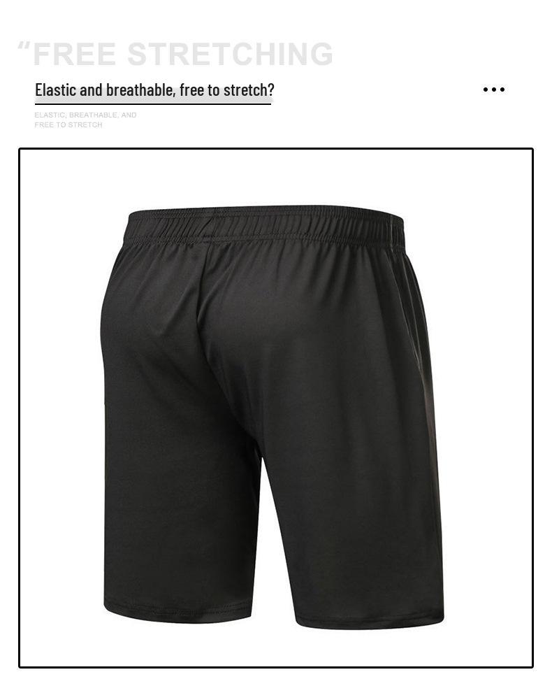 Summer Quick-Dry Sport Shorts - Moisture-Wicking Fitness Wear for Morning Runs and Football with Ice Silk Comfort