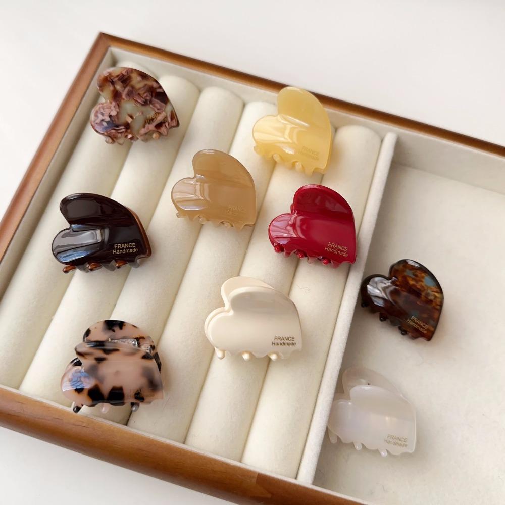 Acetic Acid Mini Hair Claw Y2K Hair Grab Clip Temperament Acetate Hair Clips  Women