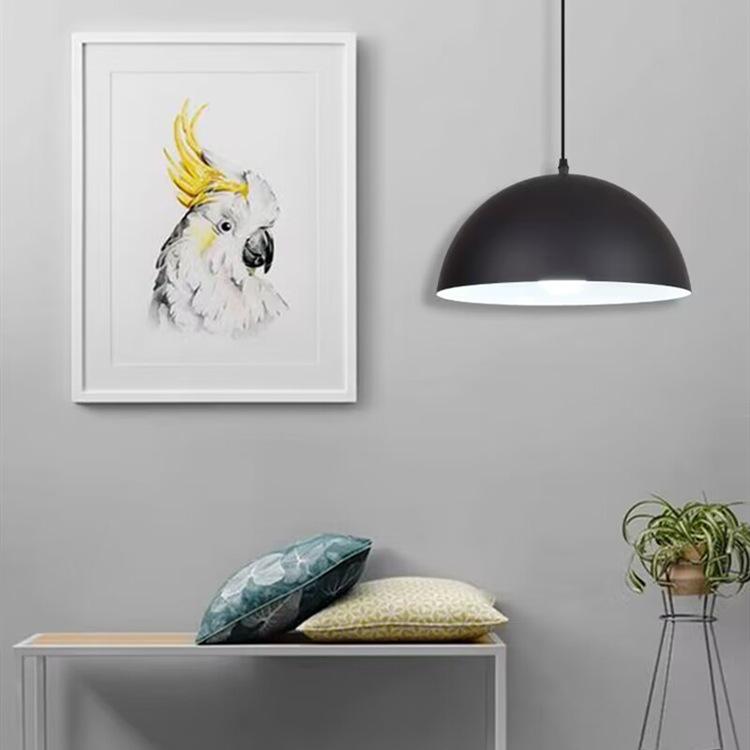 Modern Minimalist Colorful Semicircular Pendant Light for Restaurants, Bars, & Salons