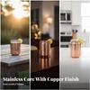 Copper Plated Cup Hammered Mug Seamless for Party Parties, Everyday Dining