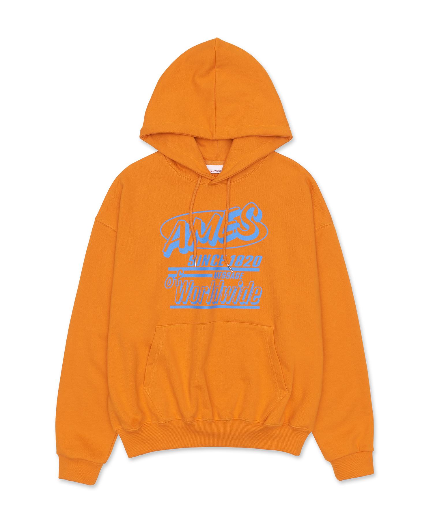 Ames Worldwide Message Hoodie Orange (Am2Cfum404A) Orange/Orange M