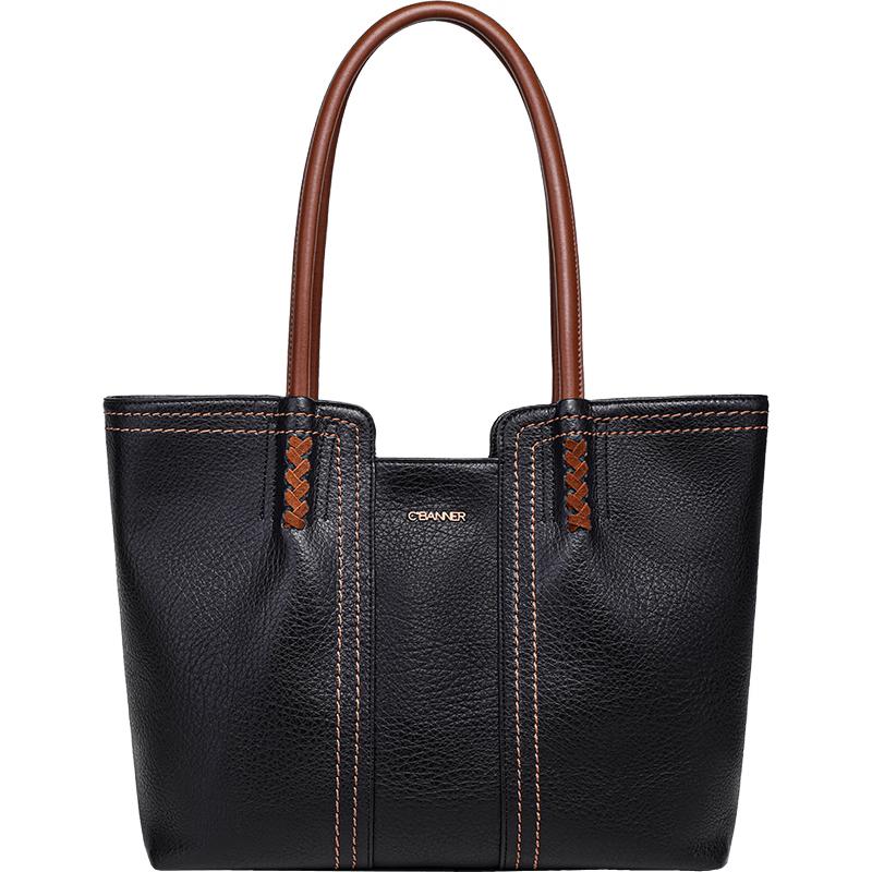 

C.BANNER Women s Cowhide Large Capacity Tote Bag