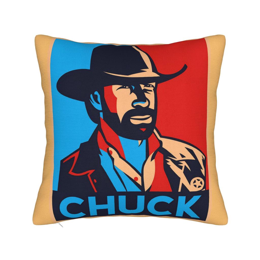 Chuck Norris Texas Ranger Poster Pillow Cover Novelty Pillow Case For Living Room Bed Chair Print Cushion Cover Gift