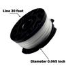 1+1+1 Set Spool Mowing Line 0.065 Inches 1.65mm Black