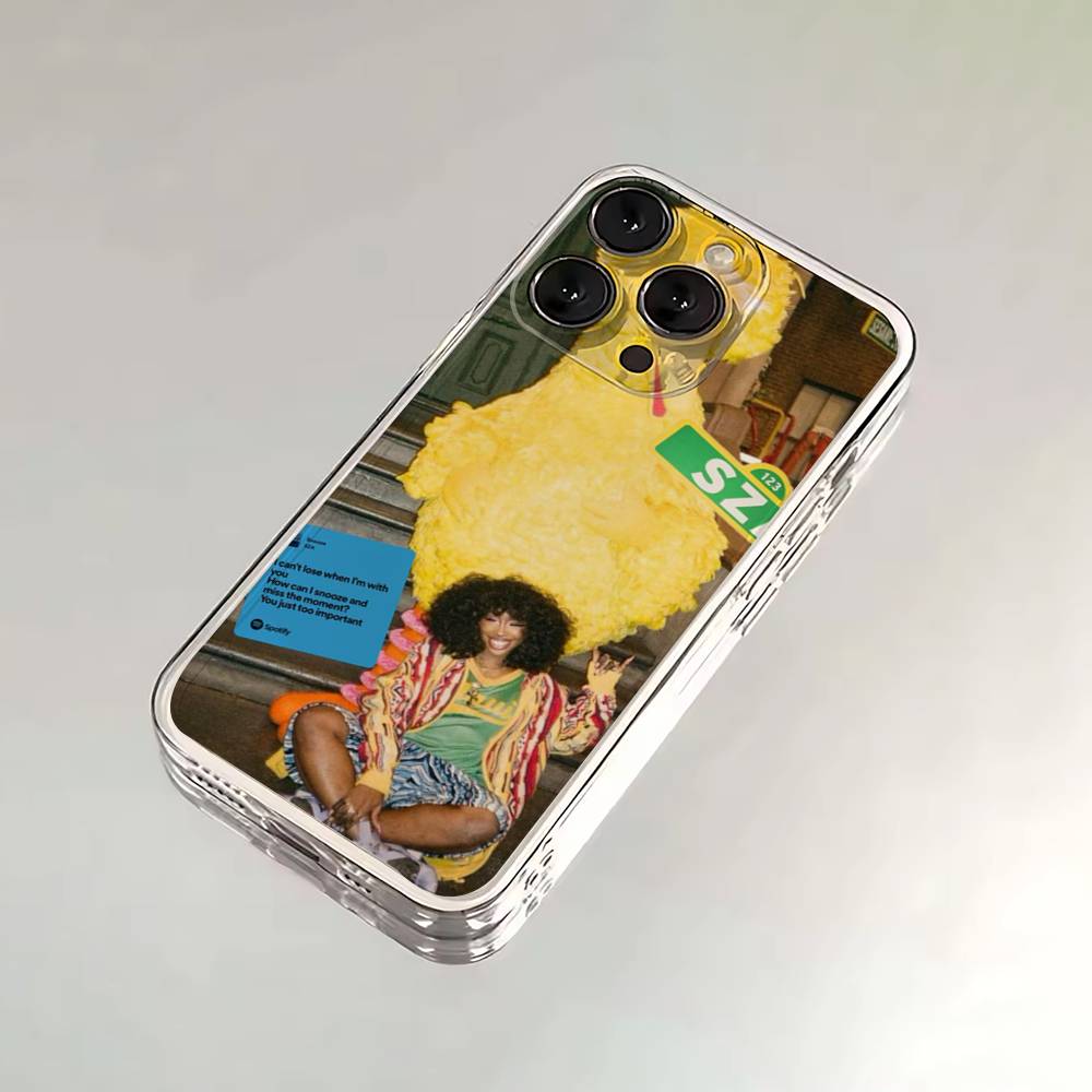 Singer S-SZA Lana Phone Case For iPhone 16,15,14,13,12,11 Plus,Pro,Max,XR,XS,X,7,8 SE,Mini Transparent Silicone Soft