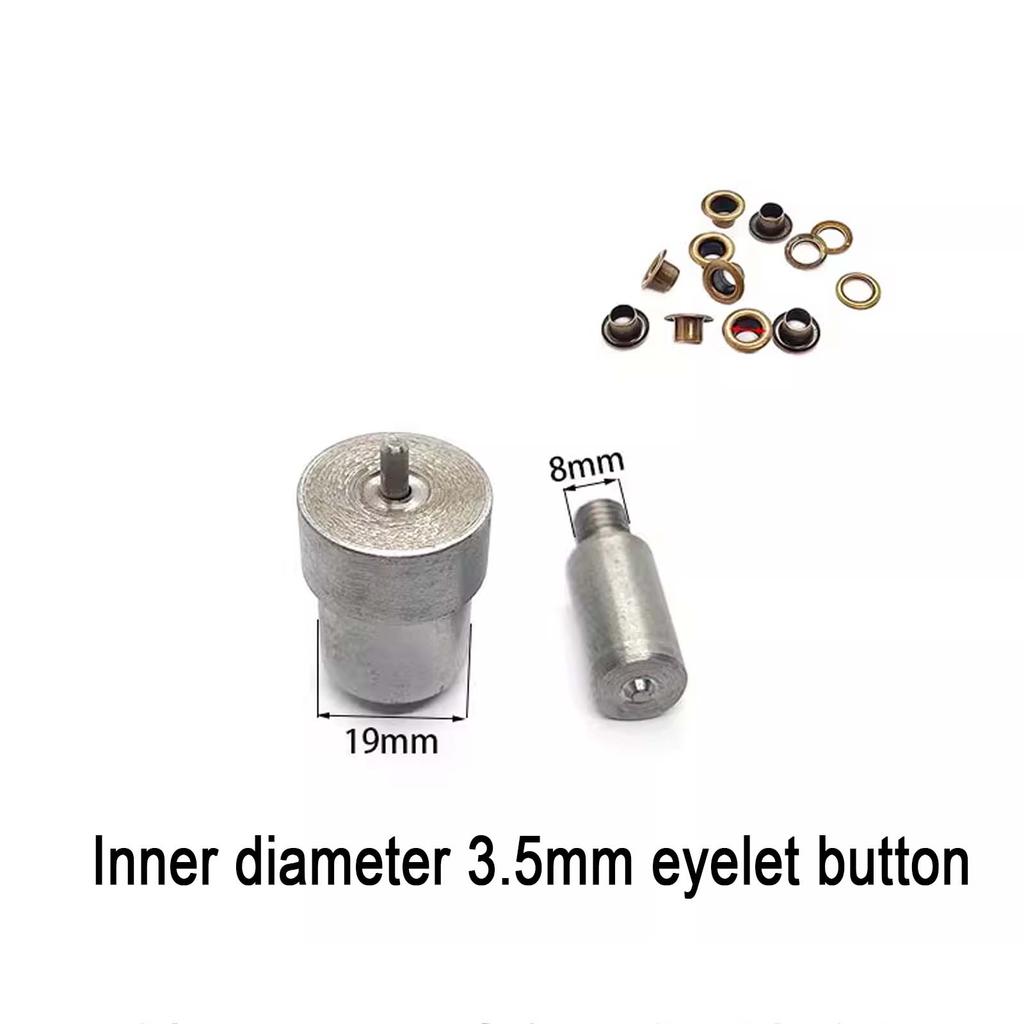 1.5~12mm Eyelet Button Hand Pressing Mold, DIY Eyelet Button Manual Installation Dies