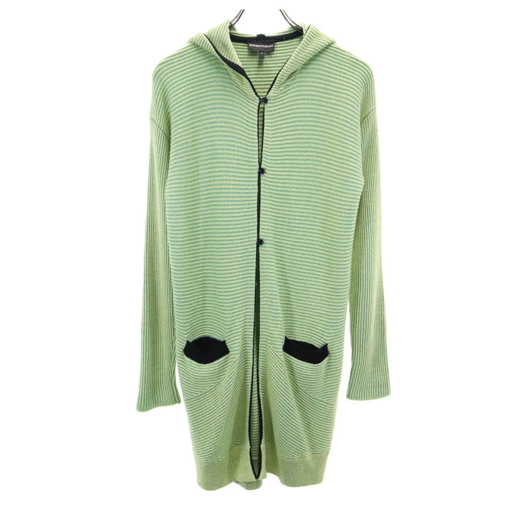 

Emporio Armani Long sleeve long knit cardigan 42 Yellowish green Women Used