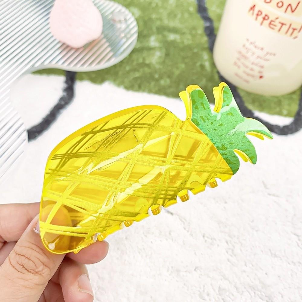 Large Size Fruit Hair Clip Acrylic Shark Hair Clip Creative Hair Claw  Hair Accessories Pineapple