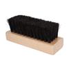 Beechwood Horsehair Soft Bristle Square Brush for Leather Shoe Cleaning and Care