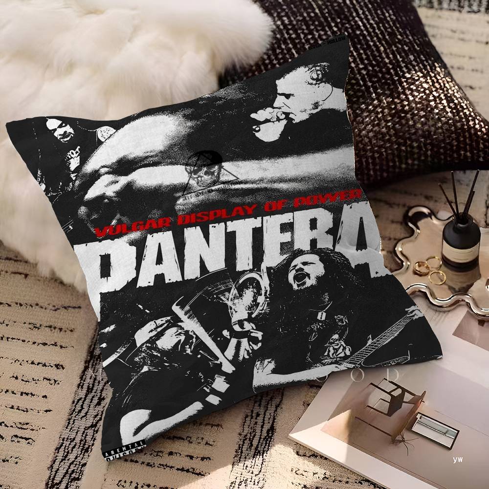 P-Pantera Rock Band Cushion Cover Polyester Sofa Cushions Decorative Throw Pillows Home Decoration Pillowcover