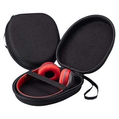 Shockproof Headphone Carrying Case Hard EVA Protective Headphone Storage Bag Zipper Universal Earphone Carrying Case Travel