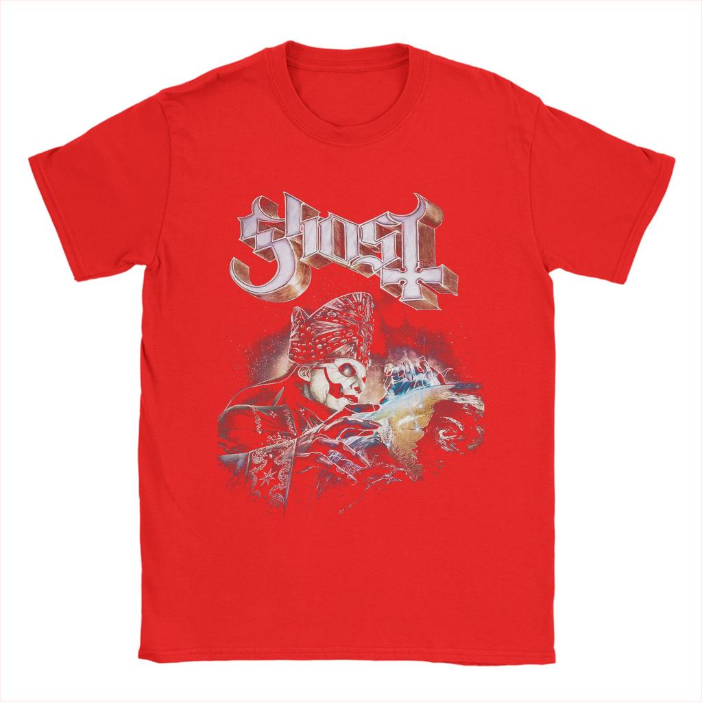 Ghost Band Rock Metal T Shirts for Men 100% Cotton Funny T-Shirts Round Neck  Tees Short Sleeve Clothing Graphic
