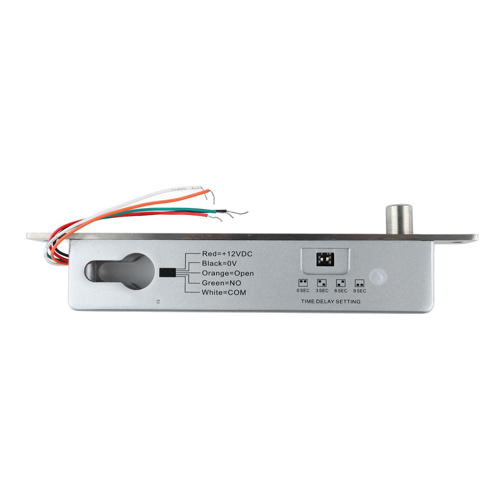 Electric Bolt Lock Strong Strength Stainless Steel Delay Adjustment Electric Mortise Deadbolt Wood