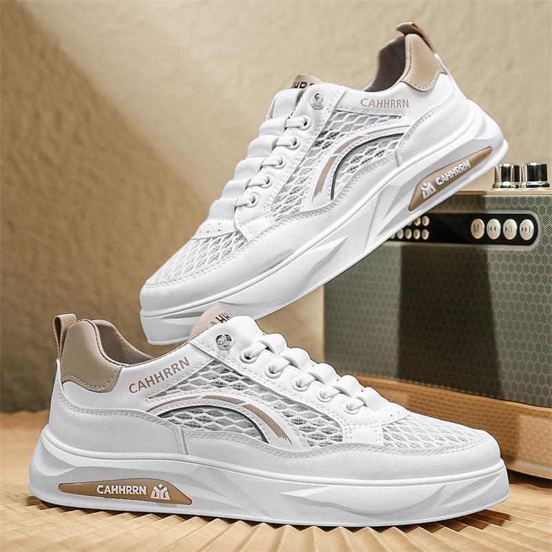 Big mesh shoes student board shoes men's casual little white shoes youth fashion versatile trend men's shoes summer 2025