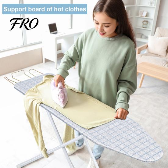 Home Folding Tabletop Ironing Board Board, Full-Size Foldable Household Extended Desktop Outside with Heat-Resistant Cover (42 inch, Blue Plaid