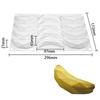 12-Zellen Bananen-Design Lebensmittelqualität Silikon Kuchenformen Frucht-Mousse Kuchenform Dessert Antihaft Backwerkzeuge Küche Backformen