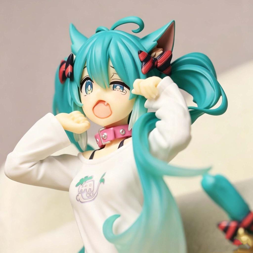 12cm Schreibtisch Niedliche Hatsune Miku Kwaii Stil Anime Figur Spielzeug PVC Modell Sammlerpuppe Geburtstagsgeschenk