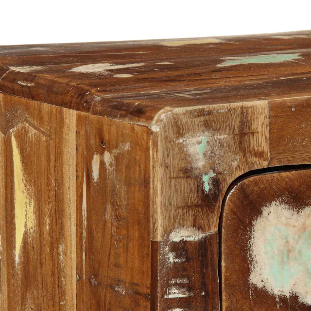 Wall Mounted TV Cabinet 100 X 32 X 25 Cm Reclaimed Solid Wood
