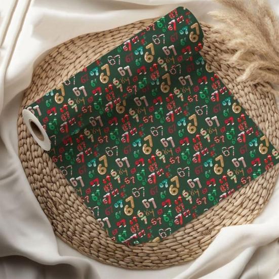 Χριστουγεννιάτικο Χαρτί Περιτυλίγματος Έκδοσης 67 Εορταστικό Περίβλημα Δώρου Αστεία Δώρα Γκάγκ για Κρυφό Άγιο Βασίλη για Φίλους Και Συνεργάτες