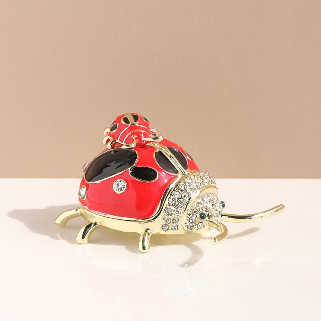 Elegant Crystal Insect Jewelry Box for Fashion Enthusiasts Gift Storage Organizer Sophisticated Wedding Ring Holder