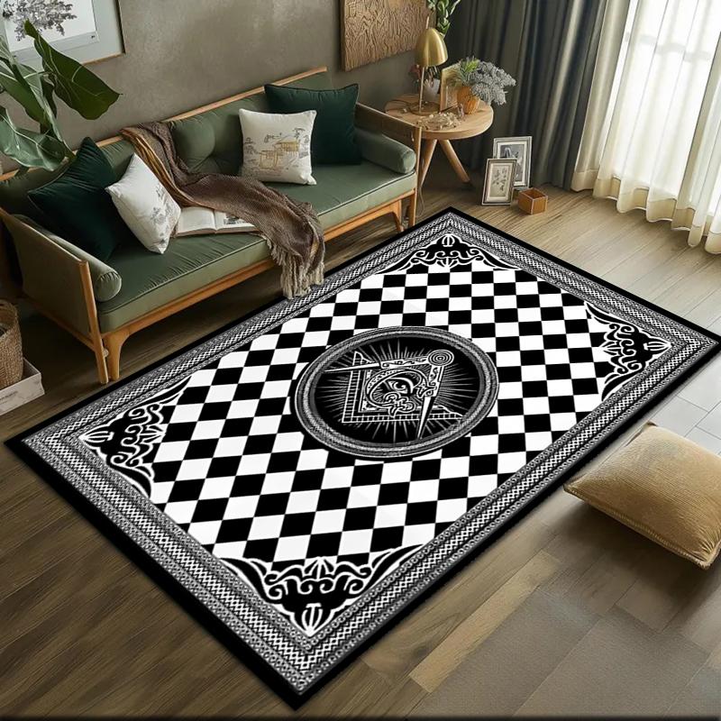 2026 New Style Recognized Freemasonry Carpet Rug for Living Room Bedroom Home Sofa Decoration,Kids play Non-slip Floor Mat