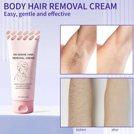 1/2Pcs 150g Hair Removal Cream Natural Gentle Fast Acting Moisturizing Full Body Arm Leg Underarms Facial Hair Remover Depilatory Cream