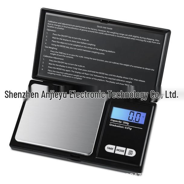 Portable Digital Jewelry Scale with Flip Cover, 500g Capacity, Ideal for Gold & Diamonds