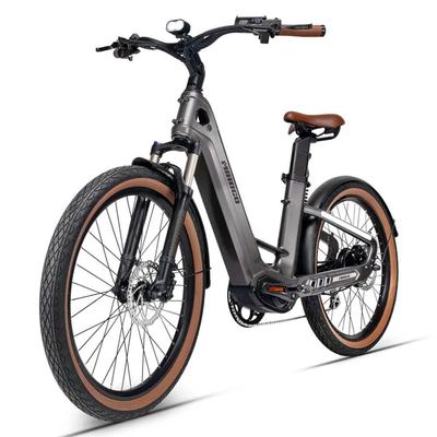 MIHOGO Bicicletă Electrică cu Aer Motor 750W Cadru din Fibră de Carbon 48V 19.2AH Bicicletă Electrică Urbană pentru Navetă Sarcină Maximă 125Kg Roată 26"