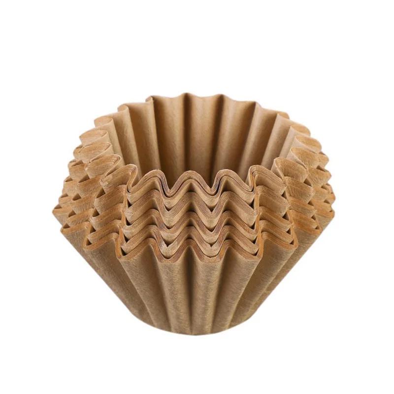 50PCS Disposable Coffee Filter Paper Cake Type Hand-brewed Coffee Filter Paper Espresso Coffee Paper Bowls