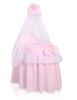 Doll's Pram - Moses Basket for Dolls with Canopy - Pink