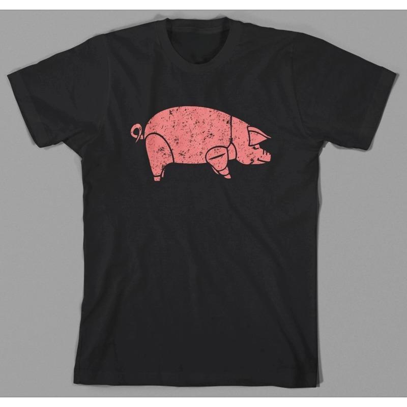 

Ретро Топы Y2K Свинья Pink Floyd Animals Футболка Как Носил в 1977 году The Wall Сид Барретт Высококлассная Роскошь Для Мужчин и Женщин L