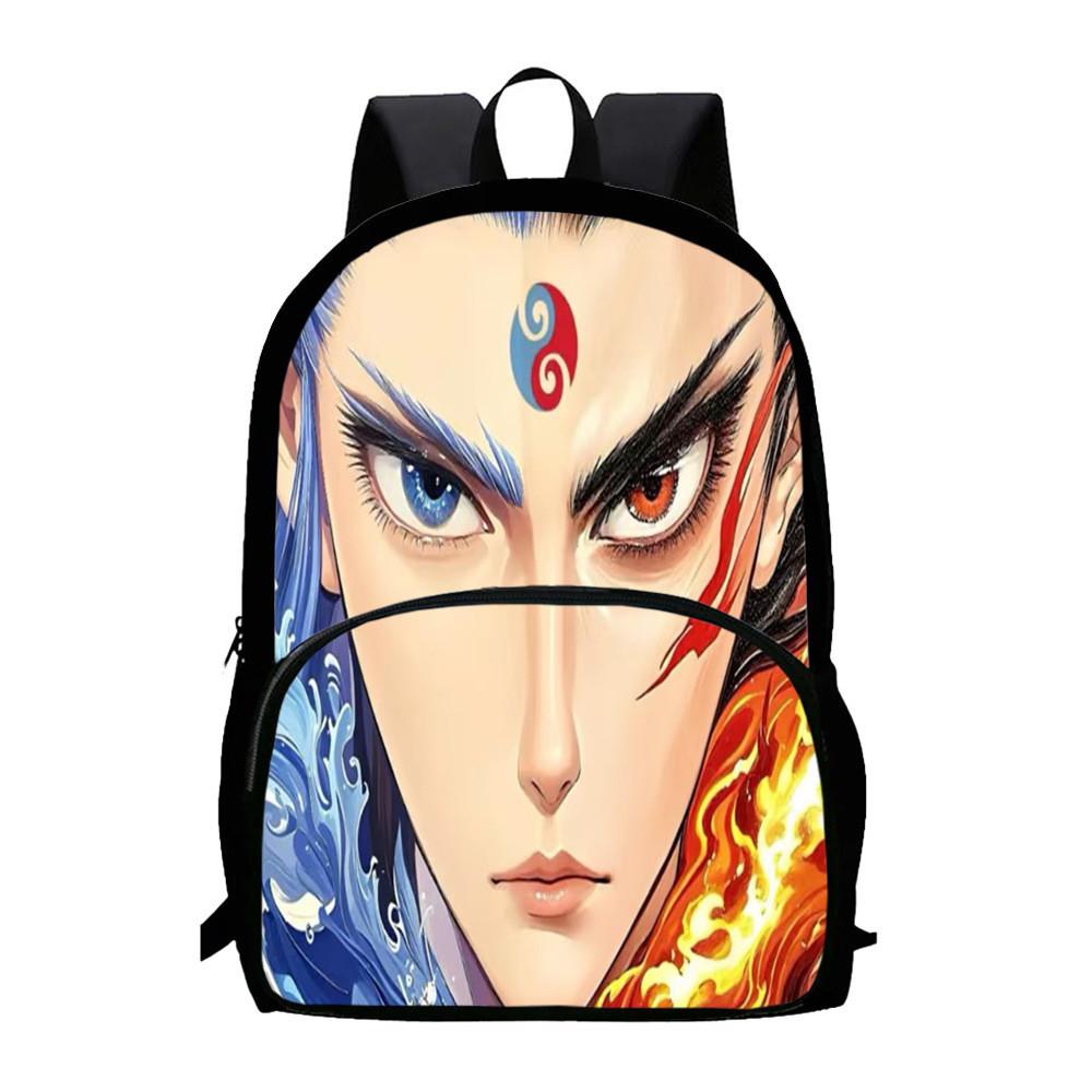 Durable Backpack Nezha Oxford Bookbag For School Use Large Capacity Gift Bag